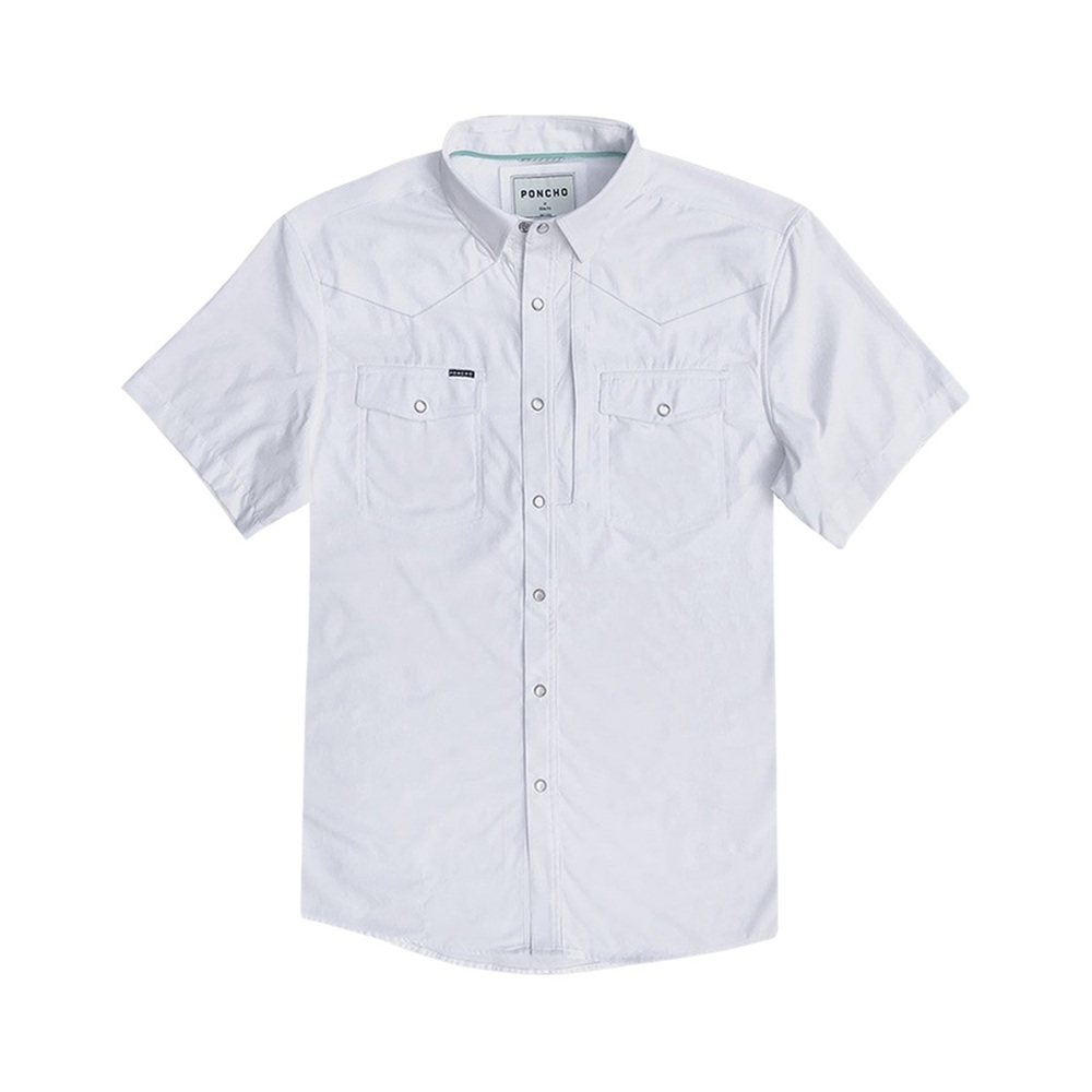 Men's White Short Sleeve Shirt